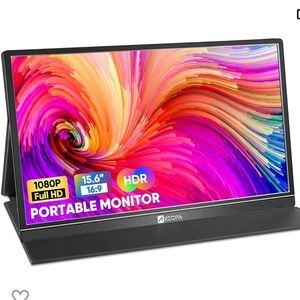LIKE NEW! ARZOPA portable monitor 15.6" 1080P Laptop monitor with Smart Cover